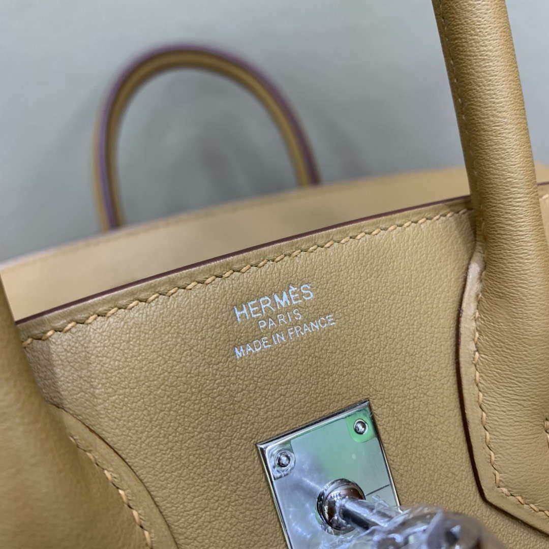 Hermes Birkin Tote Bag Swift 25 Fully Handmade H92018 - Default Title - View 7