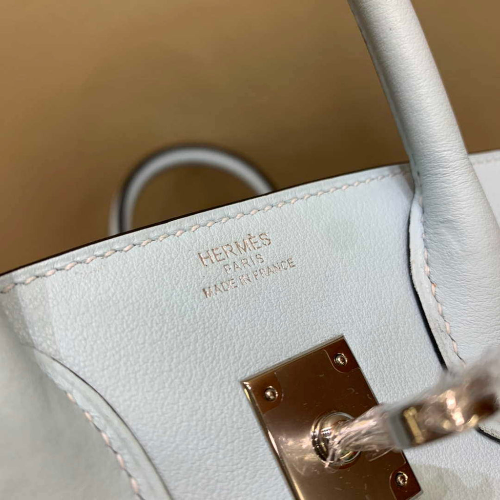 Hermes Birkin Tote Bag Swift 25 Fully Handmade H92019