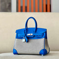 Hermes Birkin Tote Bag Swift leather with canvas 25cm 286006 - Default Title - View 1