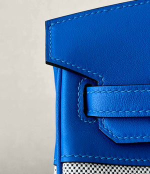 Hermes Birkin Tote Bag Swift leather with canvas 25cm 286006 - Default Title - View 6
