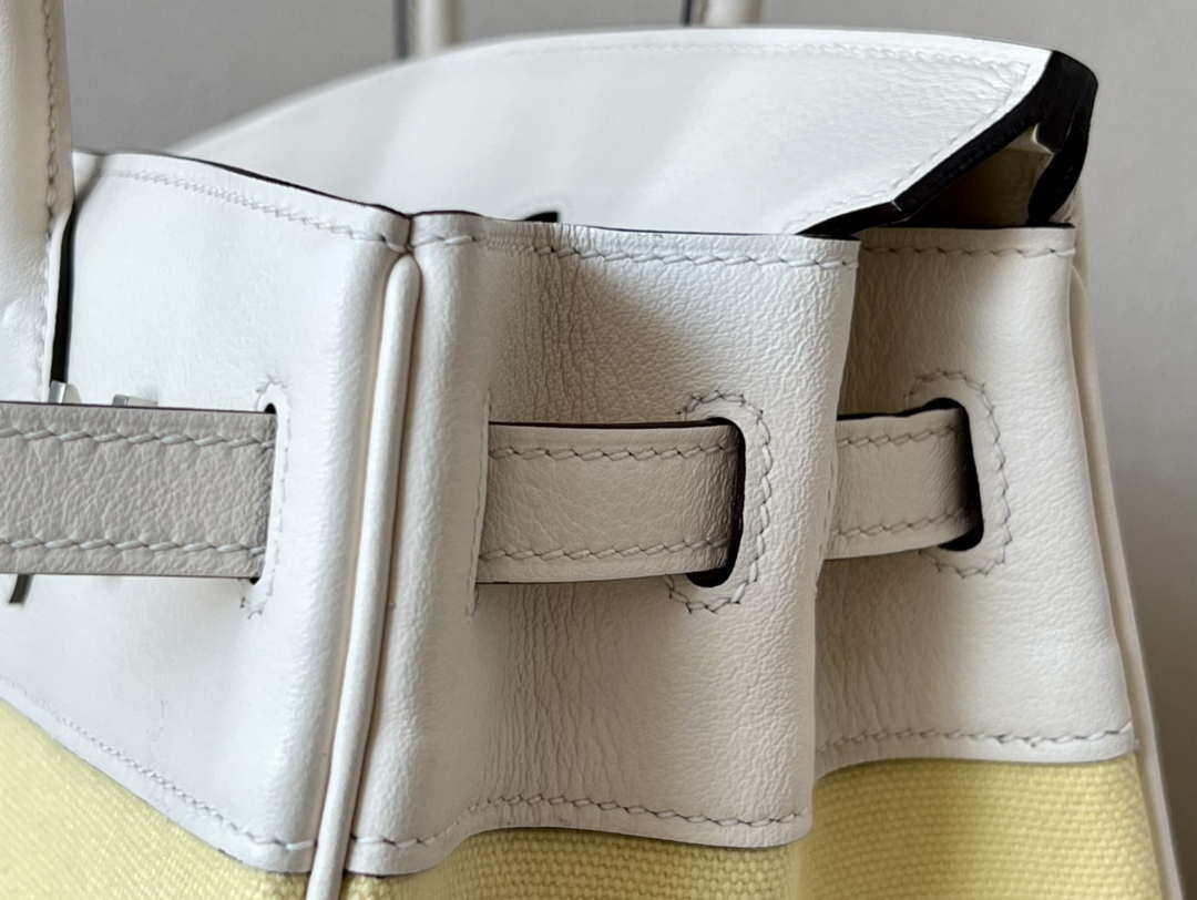 Hermes Birkin Tote Bag Swift leather with canvas 25cm 286007