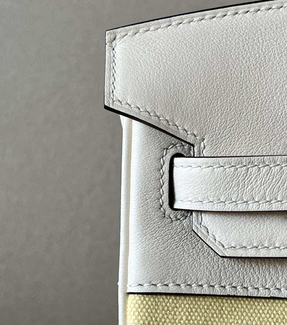 Hermes Birkin Tote Bag Swift leather with canvas 25cm 286007