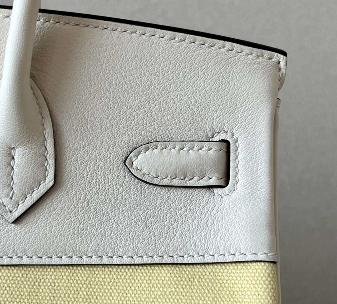 Hermes Birkin Tote Bag Swift leather with canvas 25cm 286007
