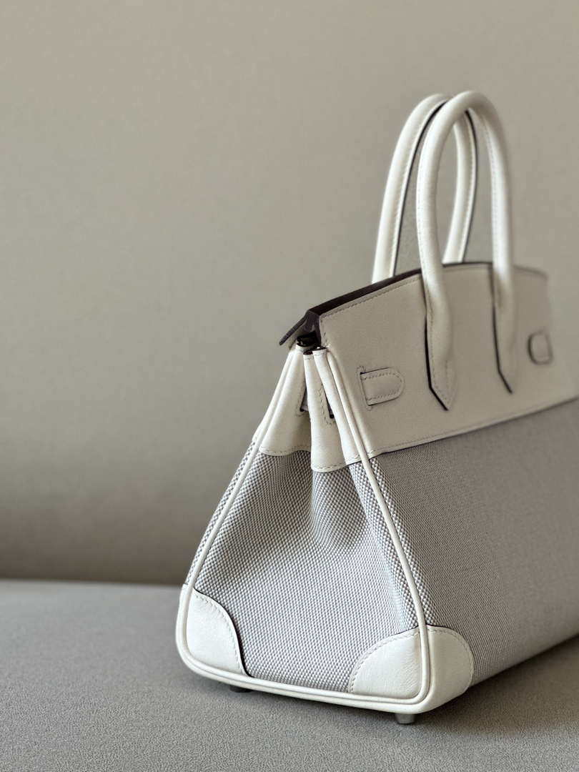 Hermes Birkin Tote Bag Swift leather with canvas 25cm 286008