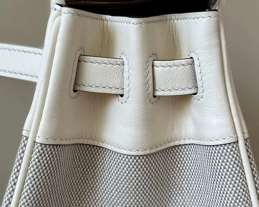 Hermes Birkin Tote Bag Swift leather with canvas 25cm 286008