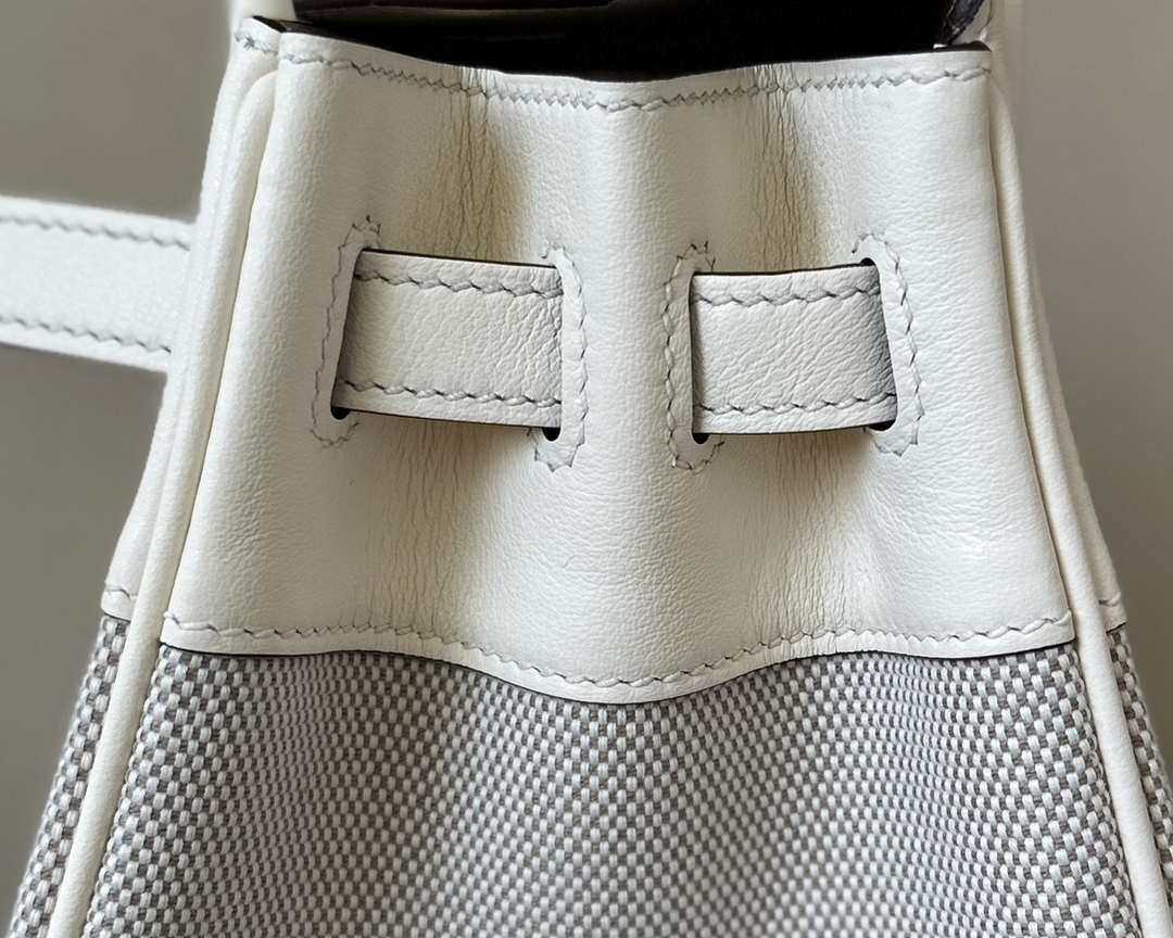 Hermes Birkin Tote Bag Swift leather with canvas 25cm 286008