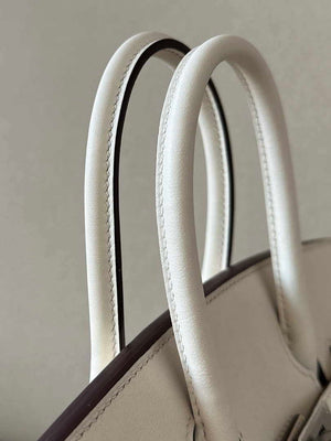 Hermes Birkin Tote Bag Swift leather with canvas 25cm 286008 - Default Title - View 4