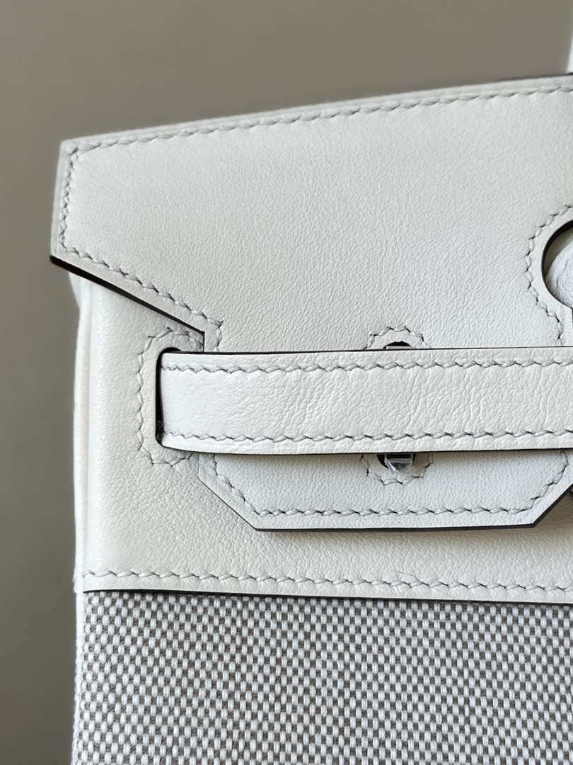 Hermes Birkin Tote Bag Swift leather with canvas 25cm 286008