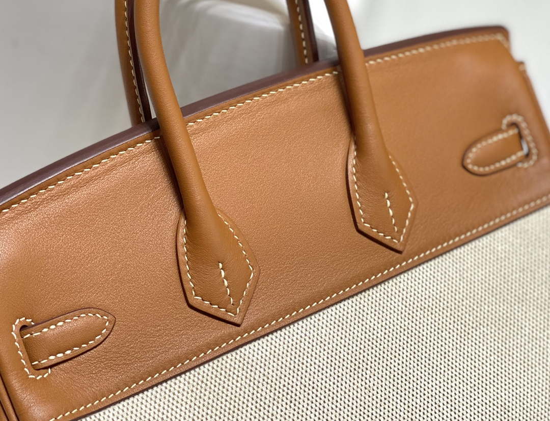 Hermes Birkin Tote Bag Swift leather with canvas 285899