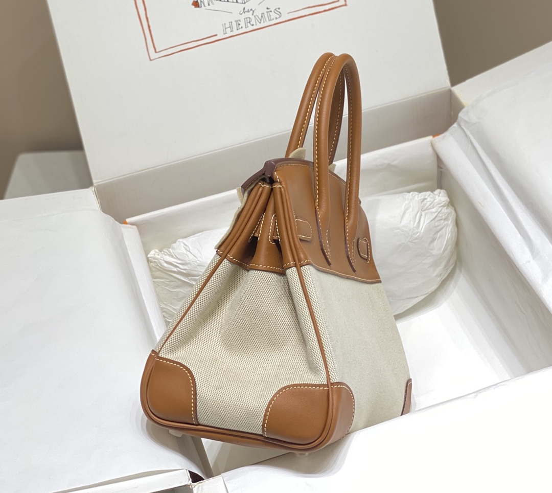 Hermes Birkin Tote Bag Swift leather with canvas 285899