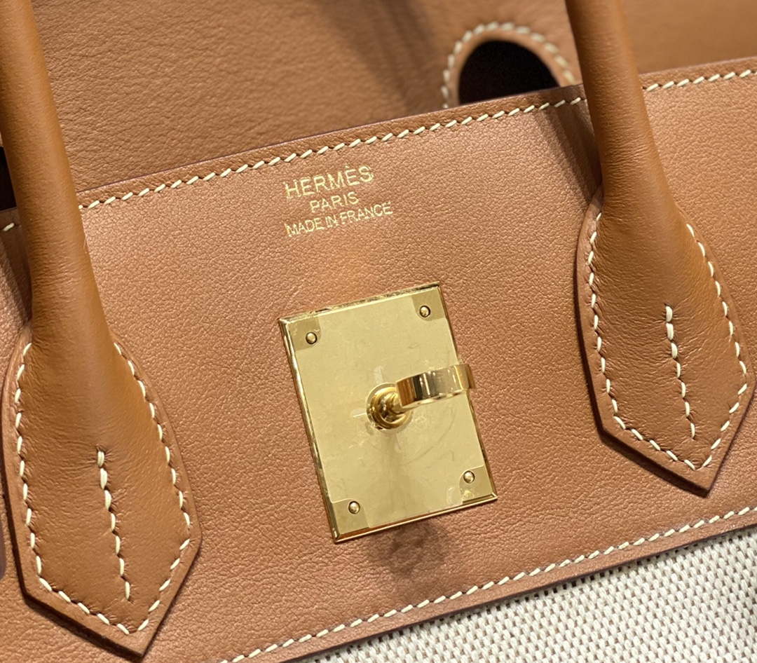 Hermes Birkin Tote Bag Swift leather with canvas 285899