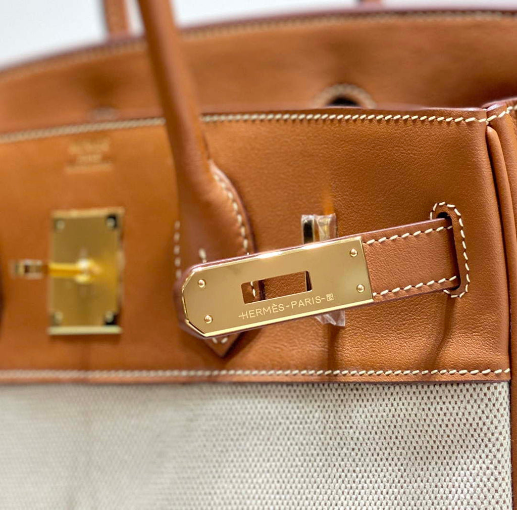 Hermes Birkin Tote Bag Swift leather with canvas 285899