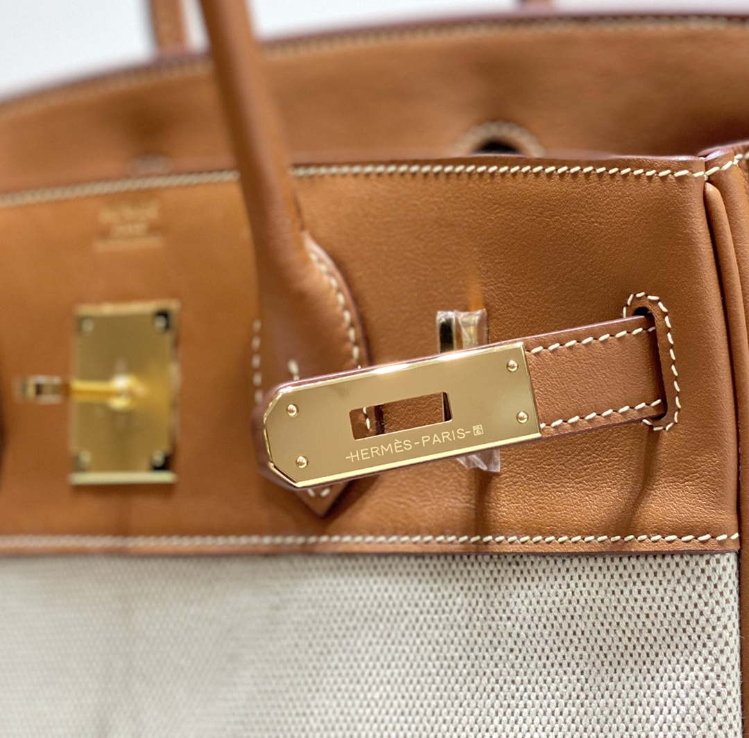Hermes Birkin Tote Bag Swift leather with canvas 285899
