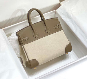 Hermes Birkin Tote Bag Swift leather with canvas 285900 - 25cm - View 2