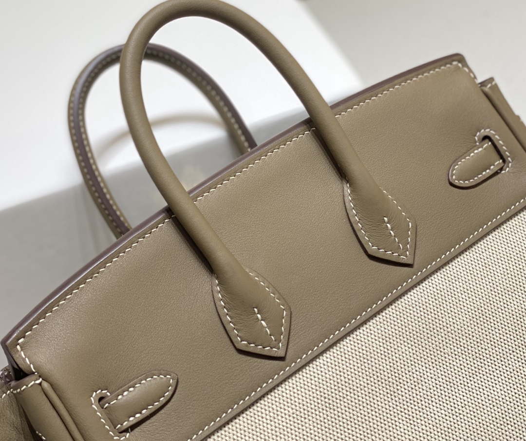 Hermes Birkin Tote Bag Swift leather with canvas 285900