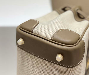 Hermes Birkin Tote Bag Swift leather with canvas 285900 - 25cm - View 8