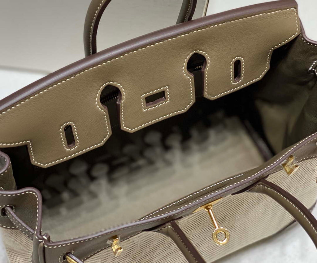 Hermes Birkin Tote Bag Swift leather with canvas 285900