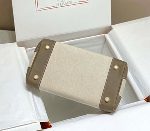 Hermes Birkin Tote Bag Swift leather with canvas 285900 - 25cm - View 17