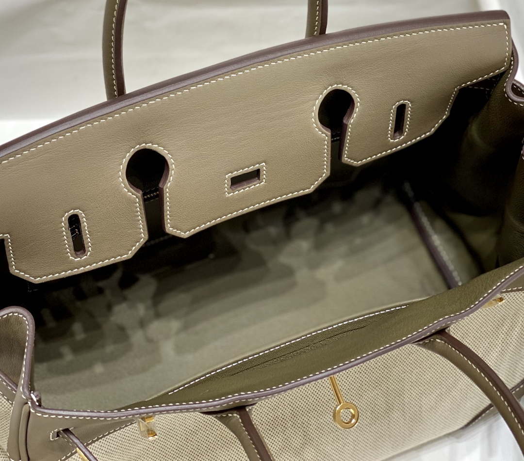 Hermes Birkin Tote Bag Swift leather with canvas 285900