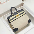 Hermes Birkin Tote Bag Swift leather with canvas 285901 - 25cm - View 1
