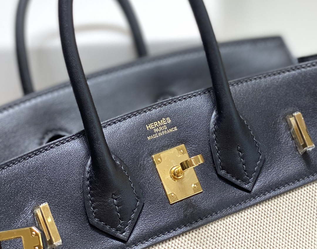 Hermes Birkin Tote Bag Swift leather with canvas 285901
