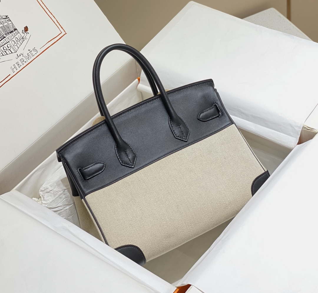 Hermes Birkin Tote Bag Swift leather with canvas 285901