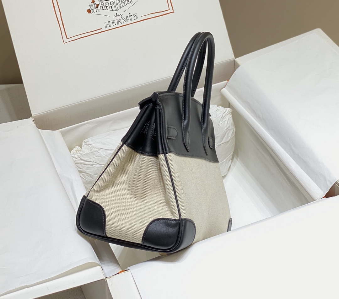 Hermes Birkin Tote Bag Swift leather with canvas 285901