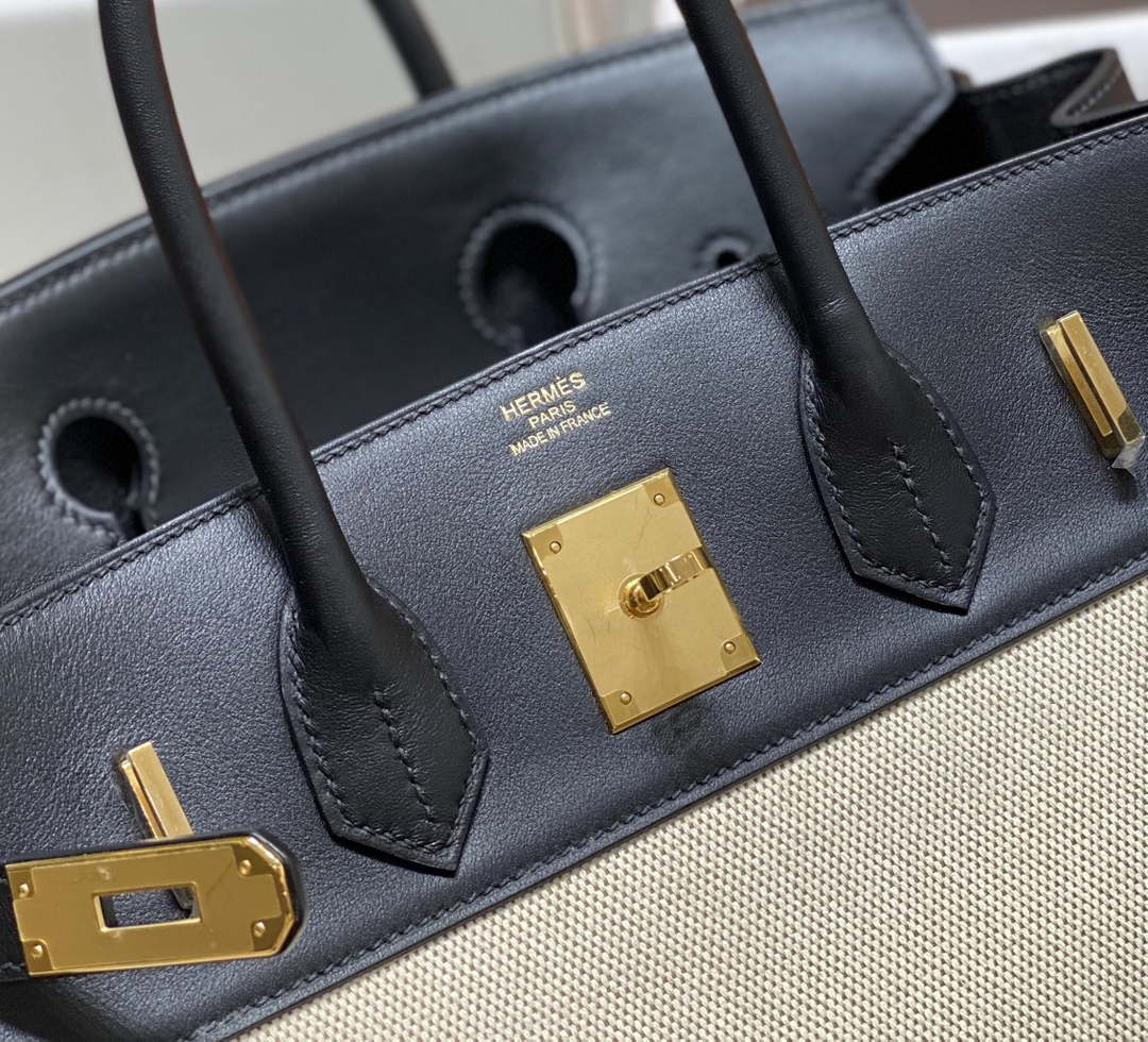 Hermes Birkin Tote Bag Swift leather with canvas 285901