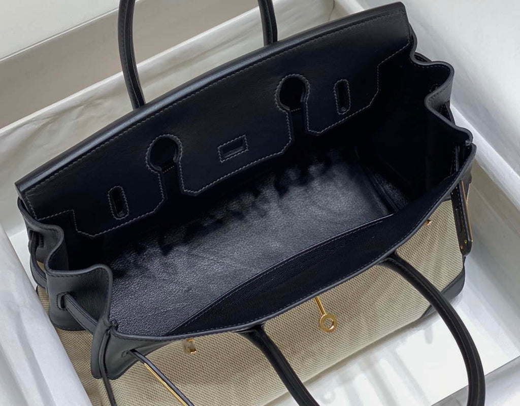 Hermes Birkin Tote Bag Swift leather with canvas 285901