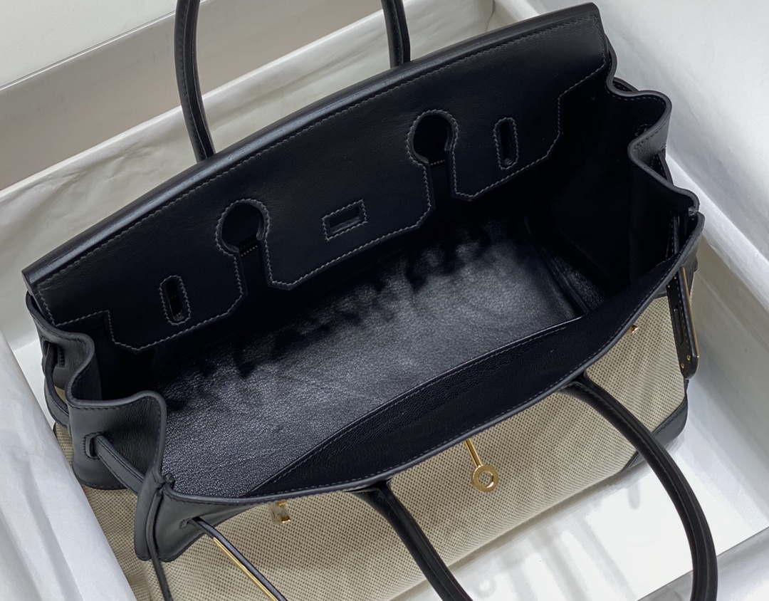 Hermes Birkin Tote Bag Swift leather with canvas 285901