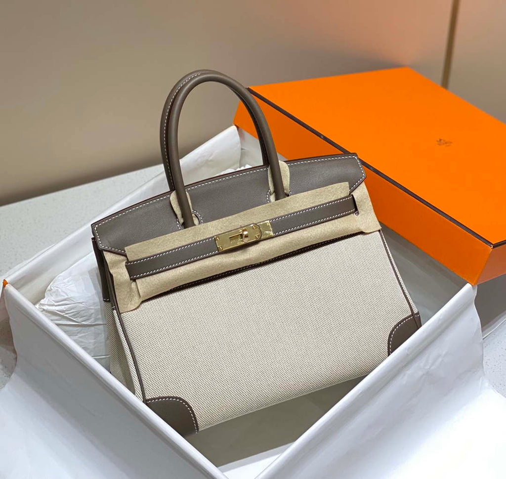 Hermes Birkin Tote Bag Swift leather with canvas 285902