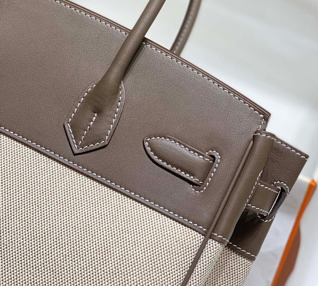 Hermes Birkin Tote Bag Swift leather with canvas 285902