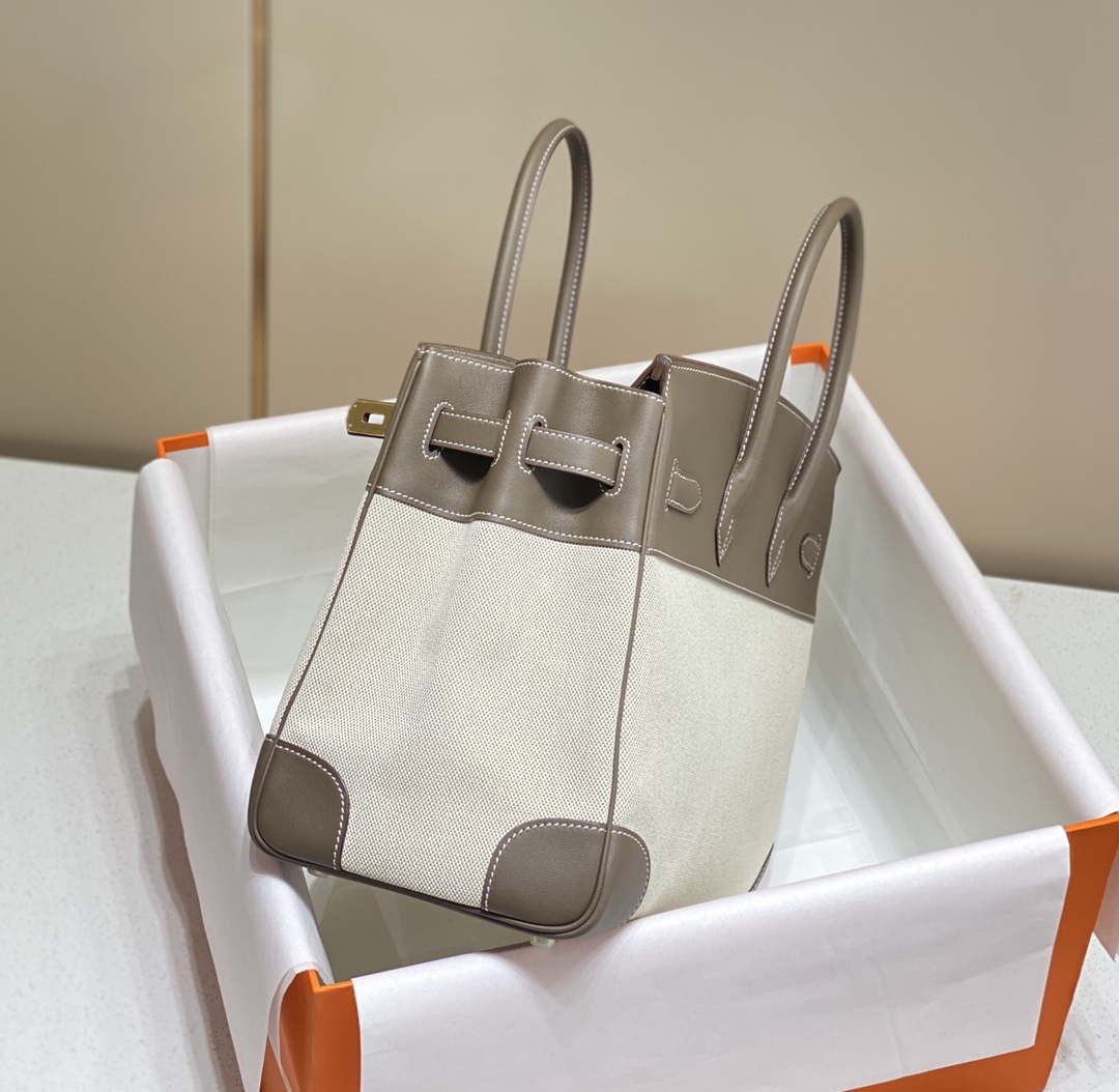 Hermes Birkin Tote Bag Swift leather with canvas 285902