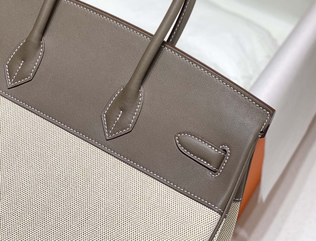 Hermes Birkin Tote Bag Swift leather with canvas 285902