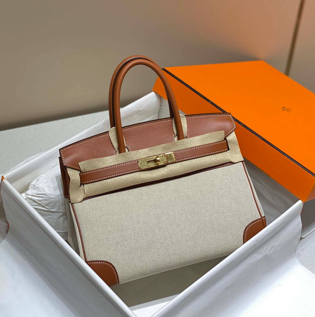 Hermes Birkin Tote Bag Swift leather with canvas 285903