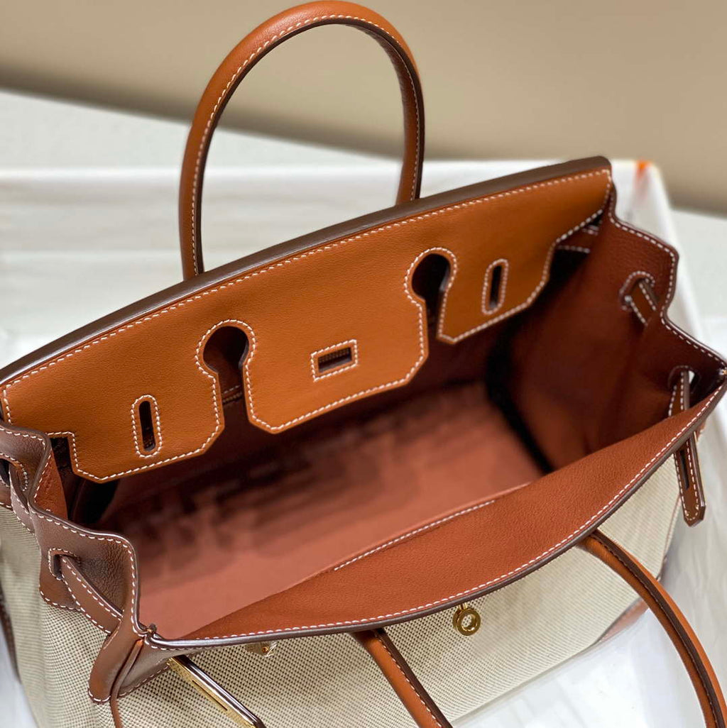 Hermes Birkin Tote Bag Swift leather with canvas 285903