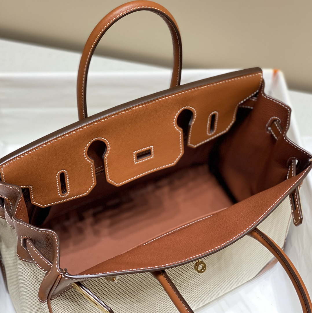 Hermes Birkin Tote Bag Swift leather with canvas 285903