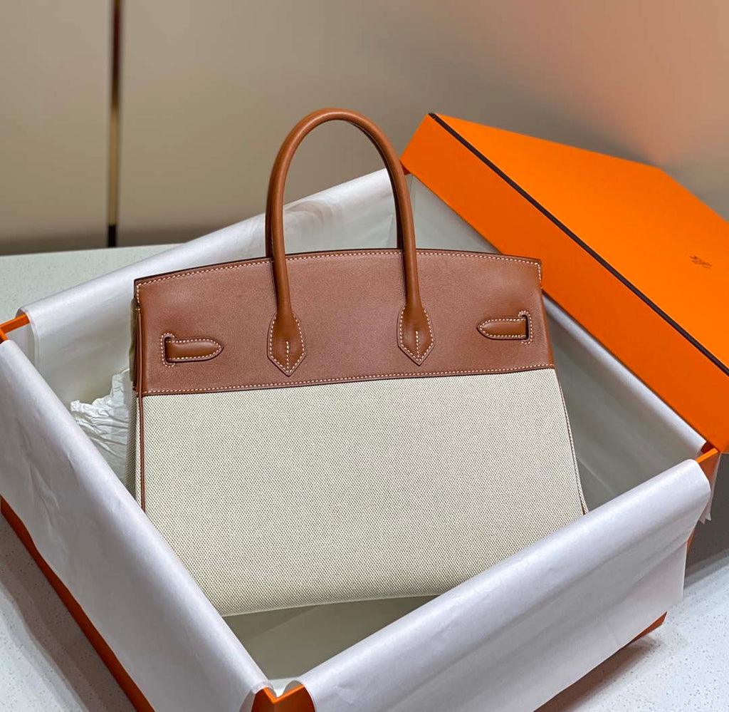 Hermes Birkin Tote Bag Swift leather with canvas 285903