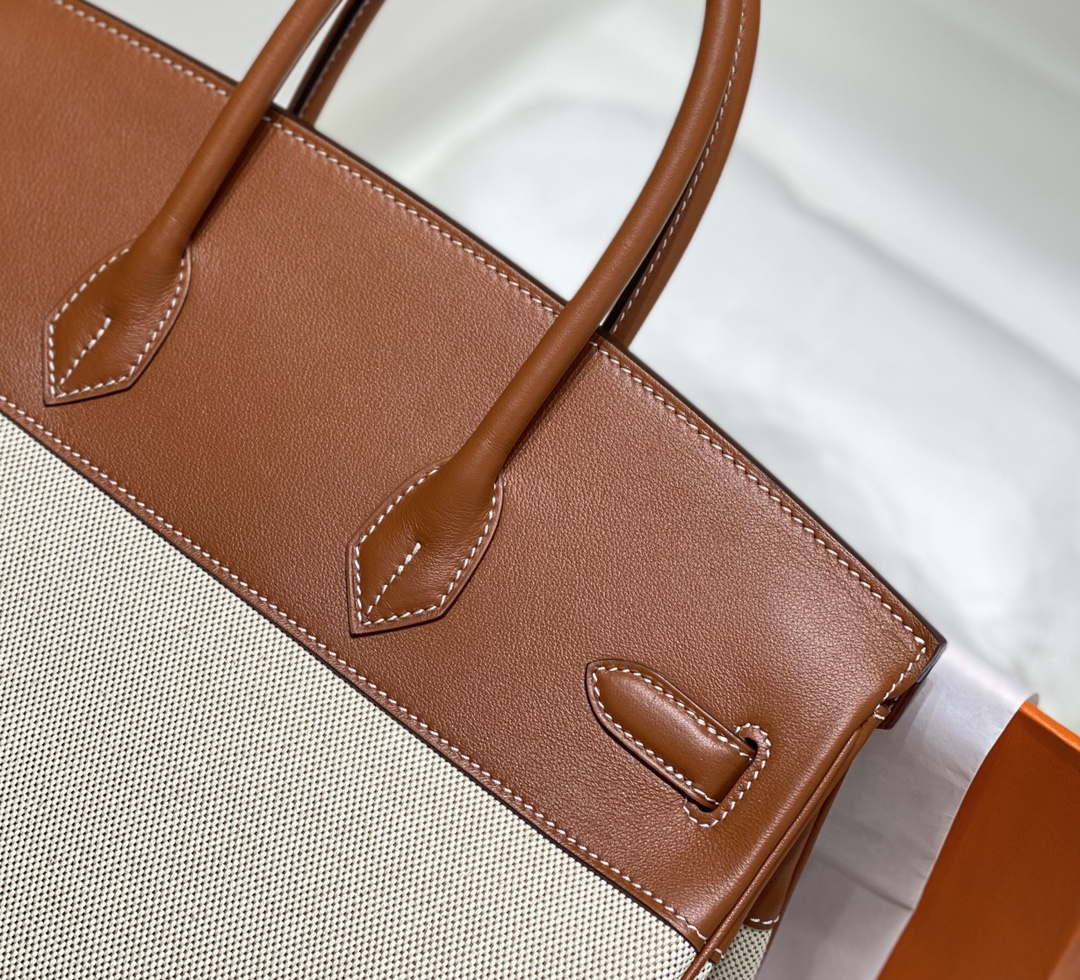 Hermes Birkin Tote Bag Swift leather with canvas 285903