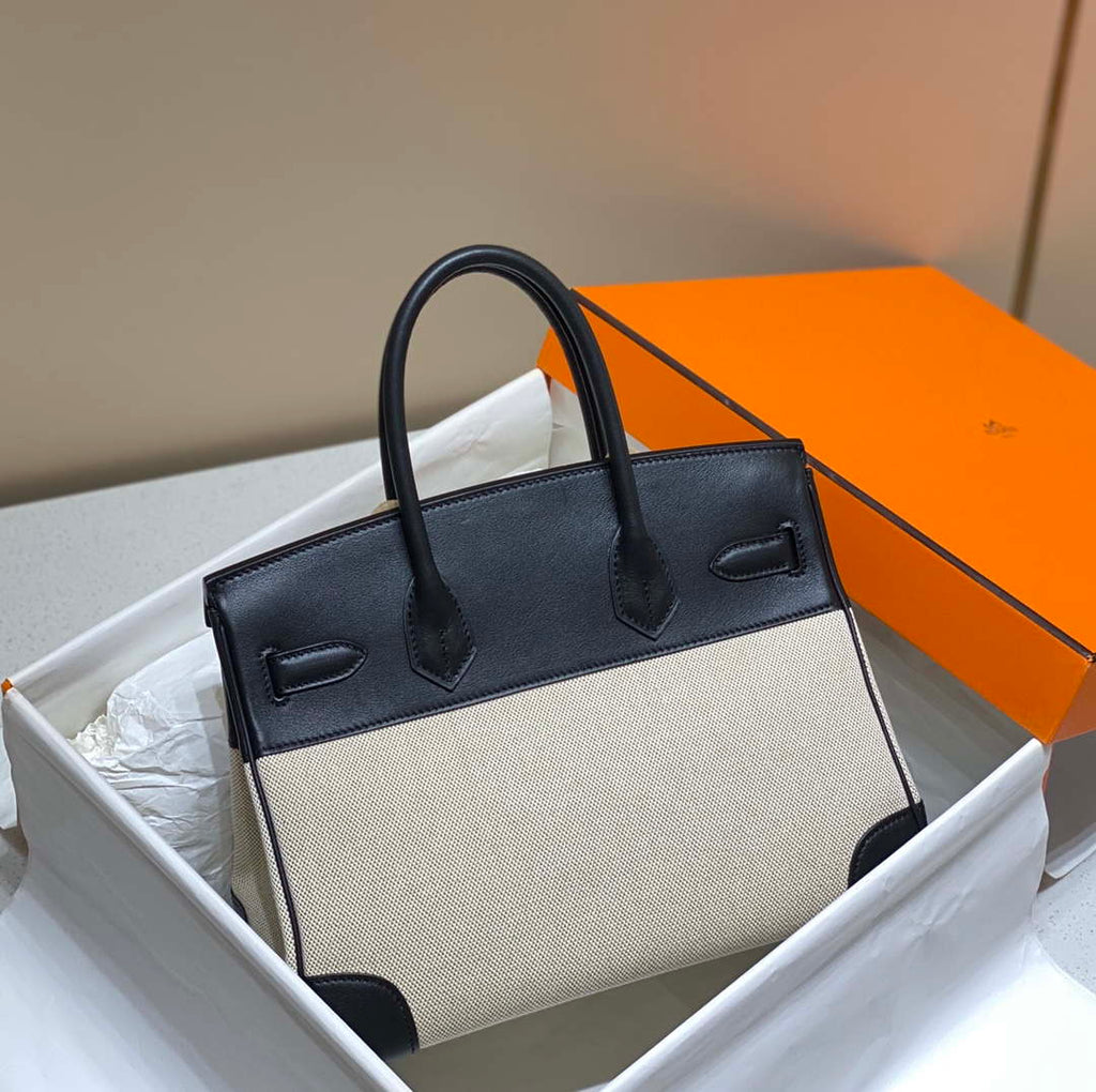 Hermes Birkin Tote Bag Swift leather with canvas 285904