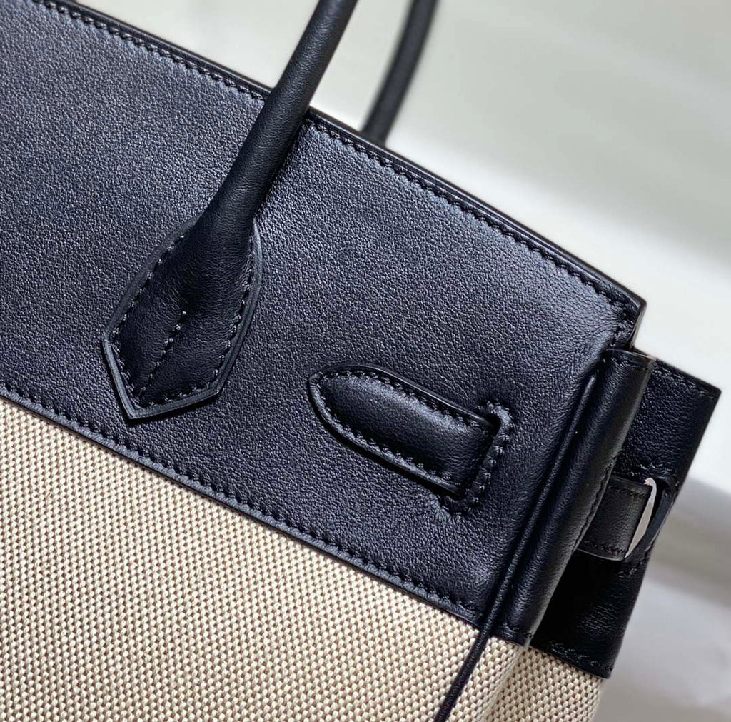 Hermes Birkin Tote Bag Swift leather with canvas 285904