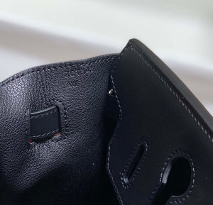 Hermes Birkin Tote Bag Swift leather with canvas 285904 - 30cm - View 8