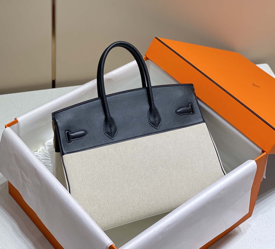 Hermes Birkin Tote Bag Swift leather with canvas 285904
