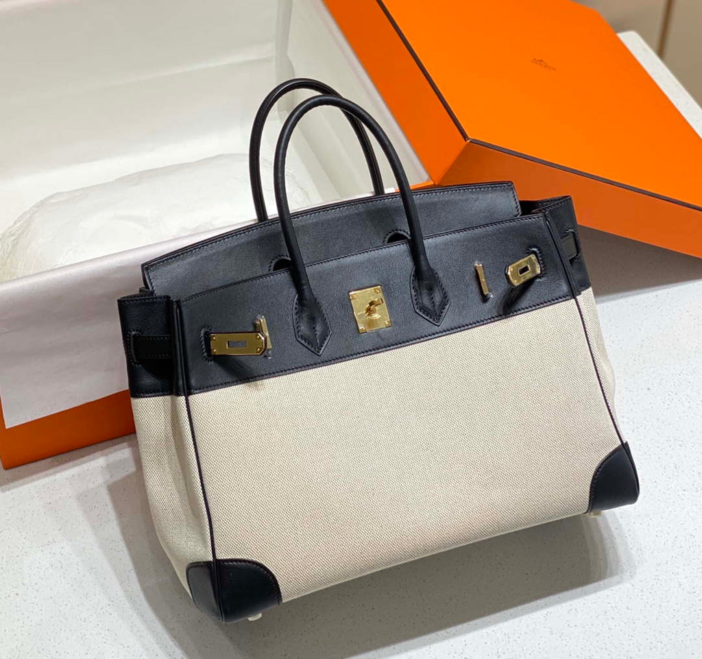 Hermes Birkin Tote Bag Swift leather with canvas 285904