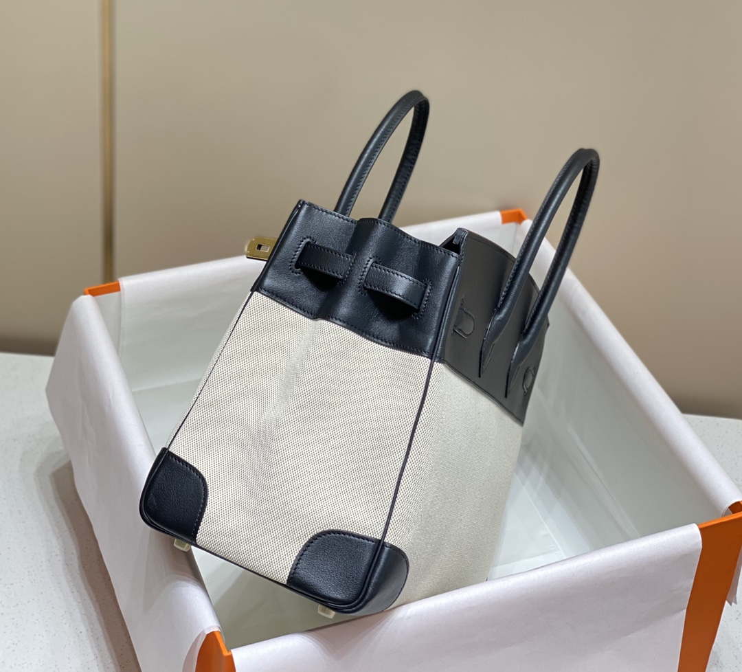 Hermes Birkin Tote Bag Swift leather with canvas 285904