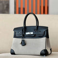 Hermes Birkin Tote Bag Swift leather with canvas 286001 - 25cm - View 1
