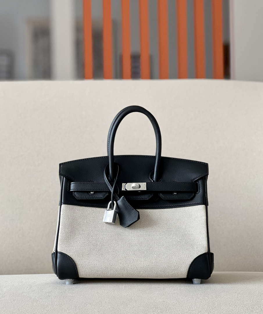Hermes Birkin Tote Bag Swift leather with canvas 286001