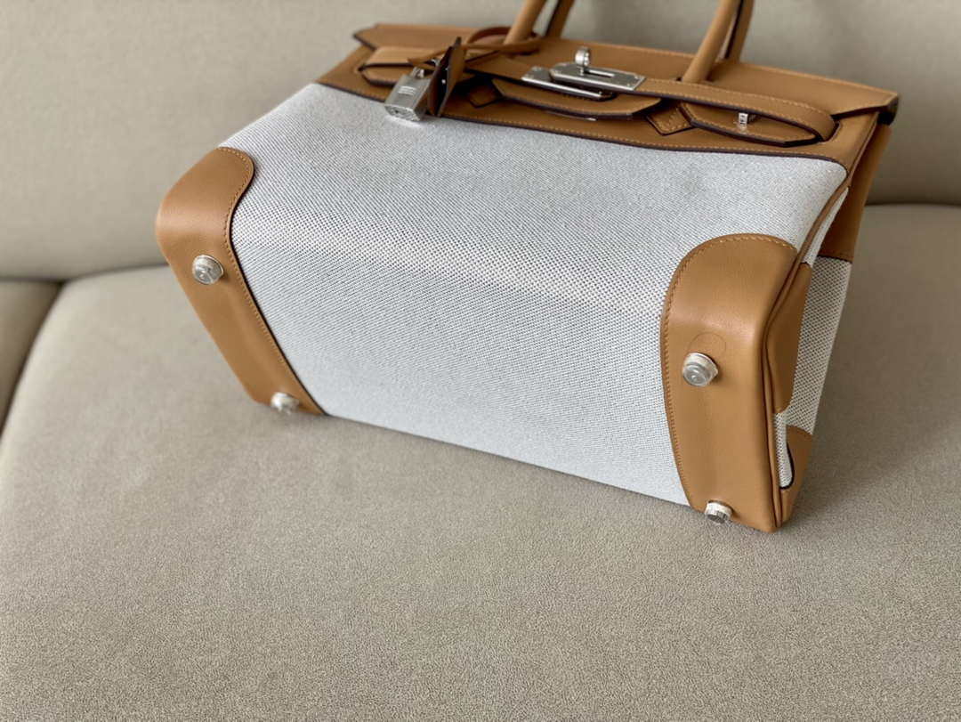 Hermes Birkin Tote Bag Swift leather with canvas 286003