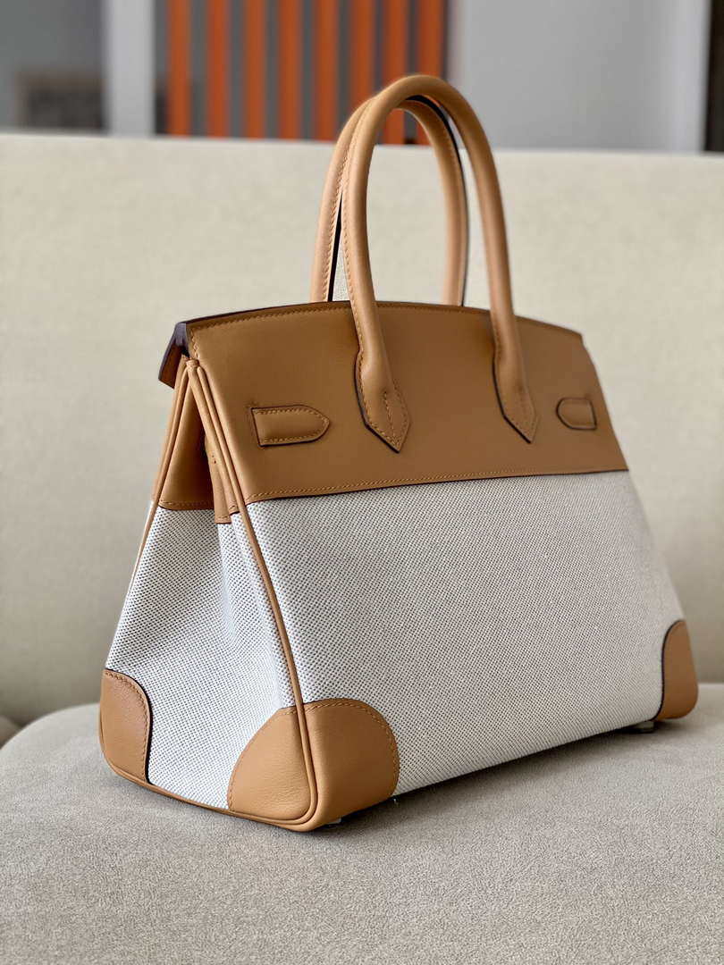Hermes Birkin Tote Bag Swift leather with canvas 286003