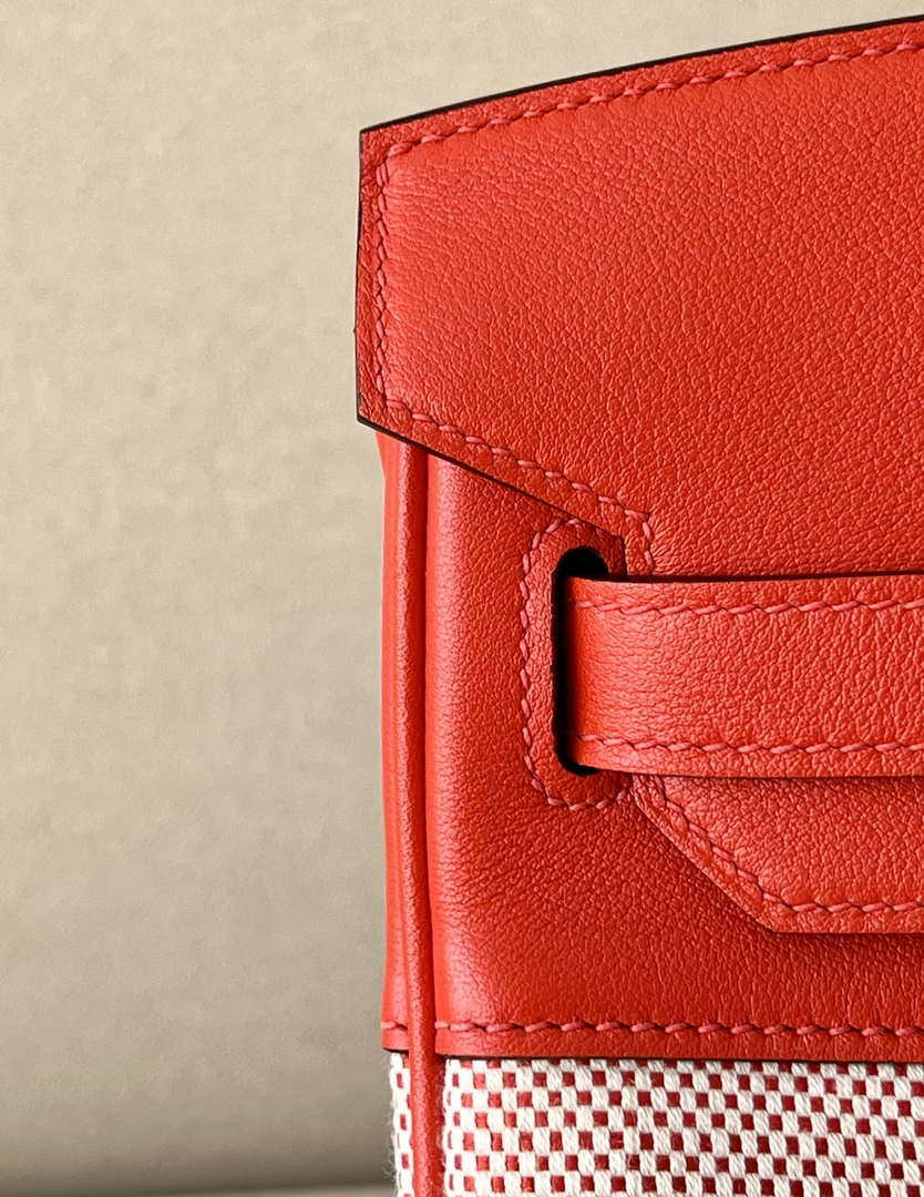 Hermes Birkin Tote Bag Swift leather with canvas 30cm 286004